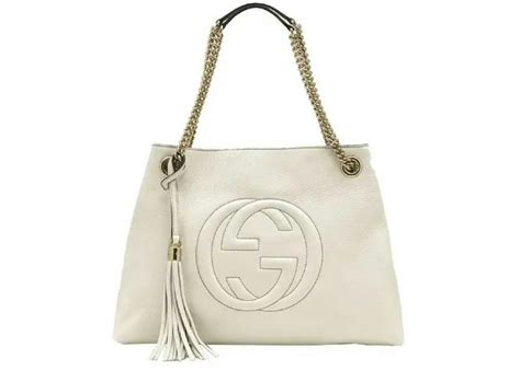 gucci soho pebbled leather|Gucci soho shoulder bag white.